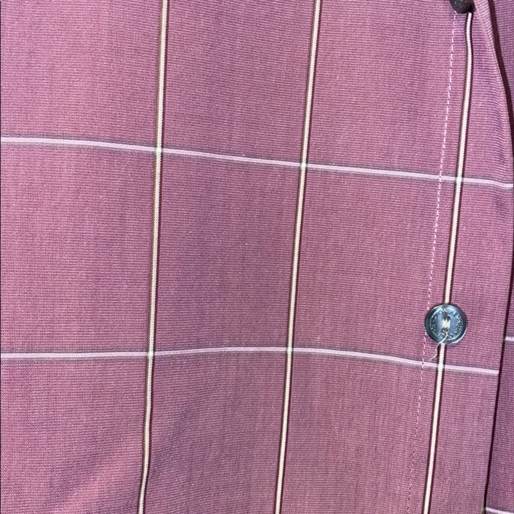 Kenneth Cole Button Down Dark Mauve 16 1/2 Large - image 3